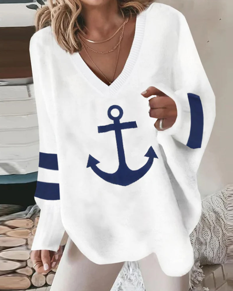 Shoreline - V-Neck Sweatshirt