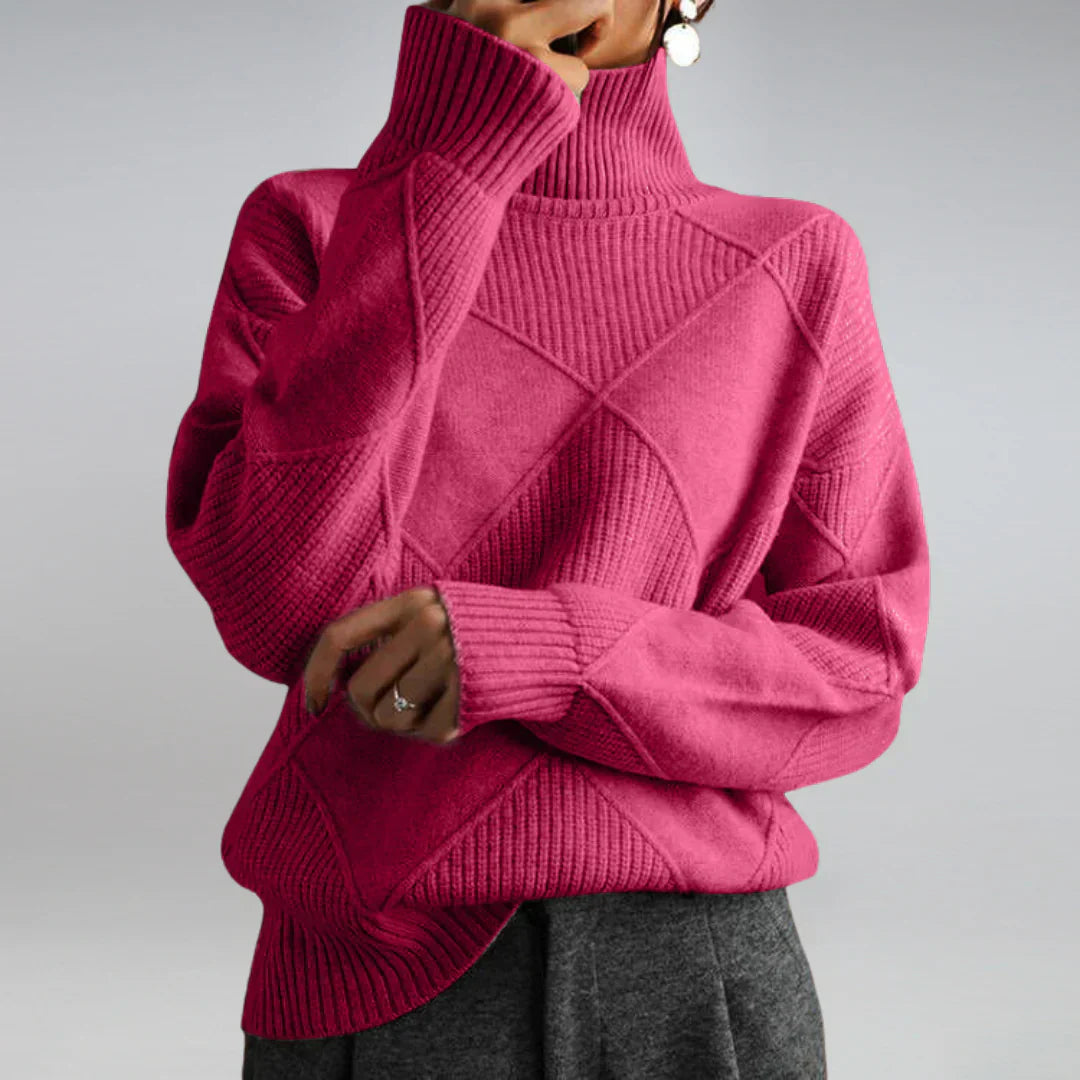 Mina - Elegant Women's Turtleneck Sweater