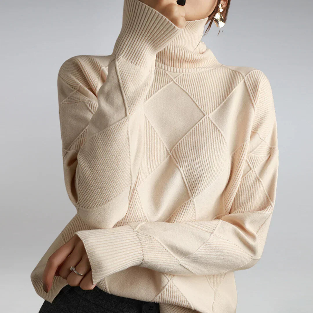 Mina - Elegant Women's Turtleneck Sweater