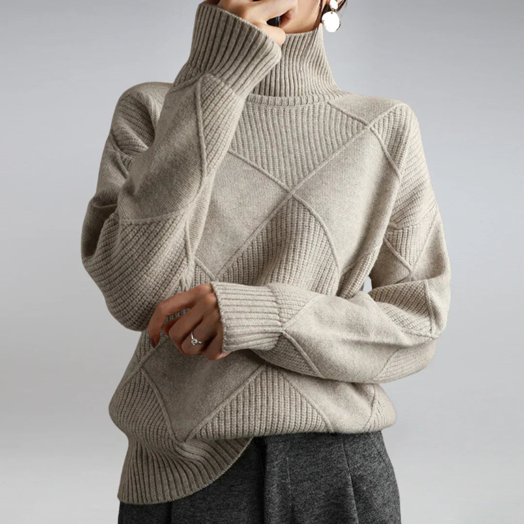 Mina - Elegant Women's Turtleneck Sweater