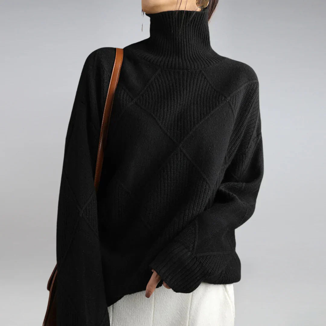 Mina - Elegant Women's Turtleneck Sweater