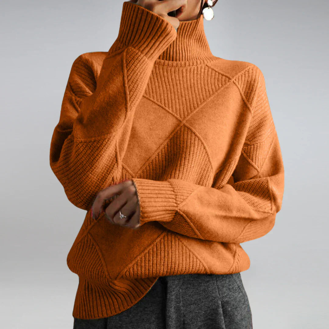 Mina - Elegant Women's Turtleneck Sweater