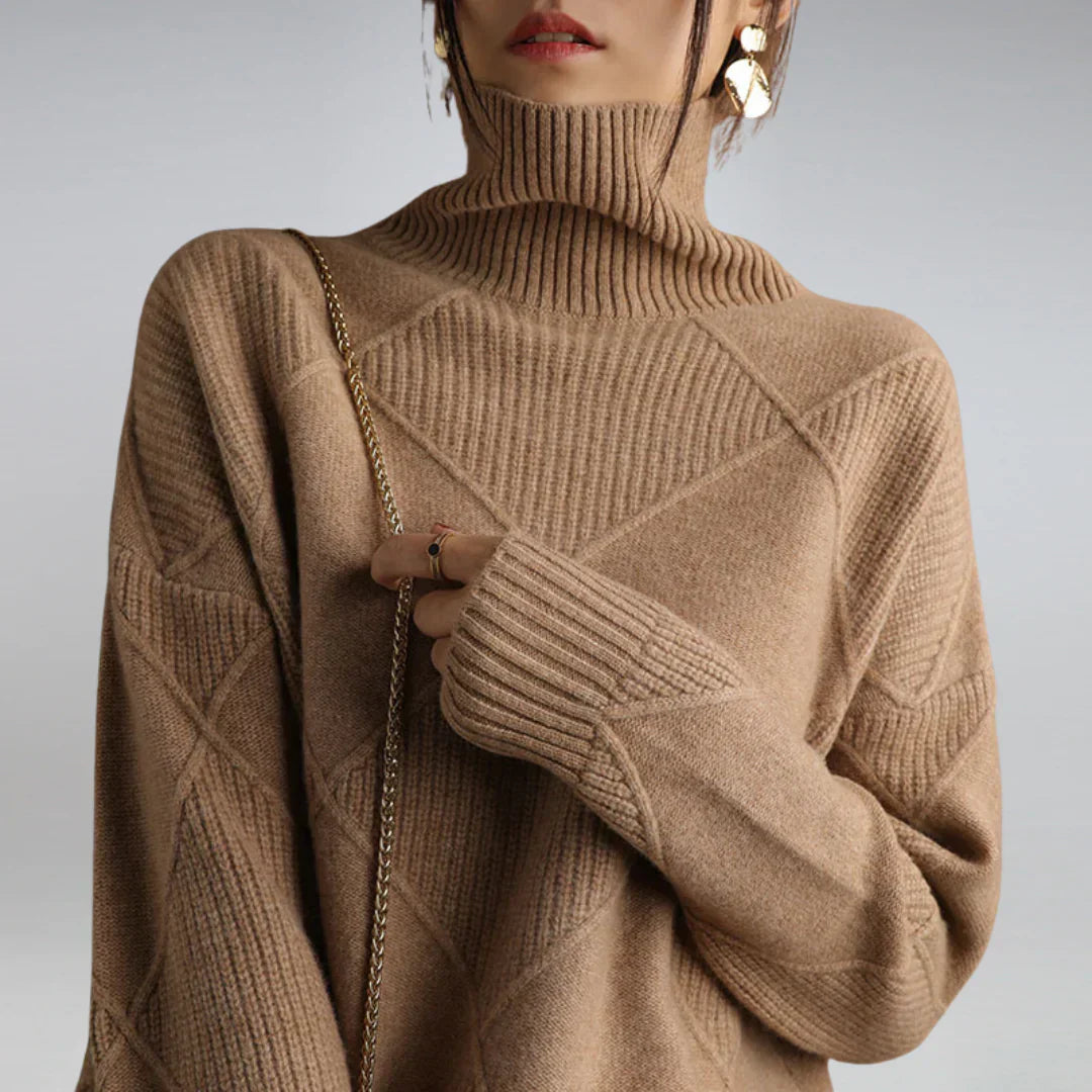 Mina - Elegant Women's Turtleneck Sweater